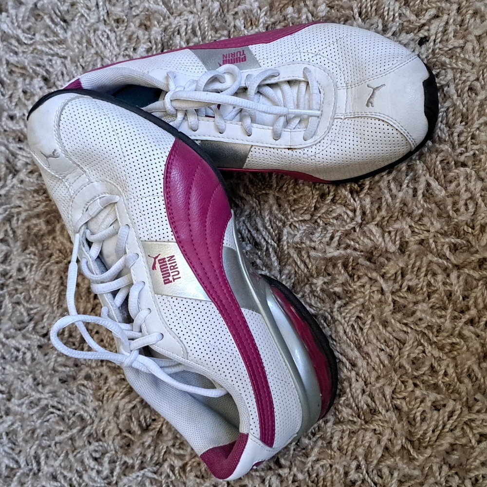 Puma Turin Pink and White Sneakers